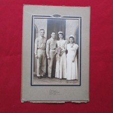 Original WW2 Era US Photo: US Army Soldier gets married.