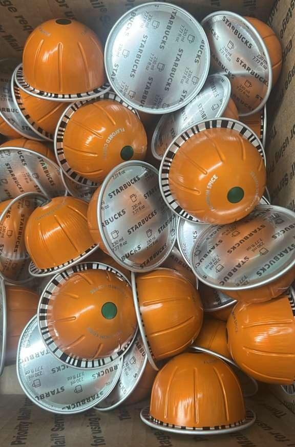 Starbucks Pumpkin Spice Coffee by Nespresso Vertuo / 16 Capsules loose pods