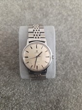 Omega Watch Geneve ref 135.070 Manual wind silver dial 1960s original bracelet