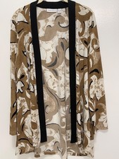 Susan Graver Liquid Knit Open Front Cardigan Size LP Excellent Condition