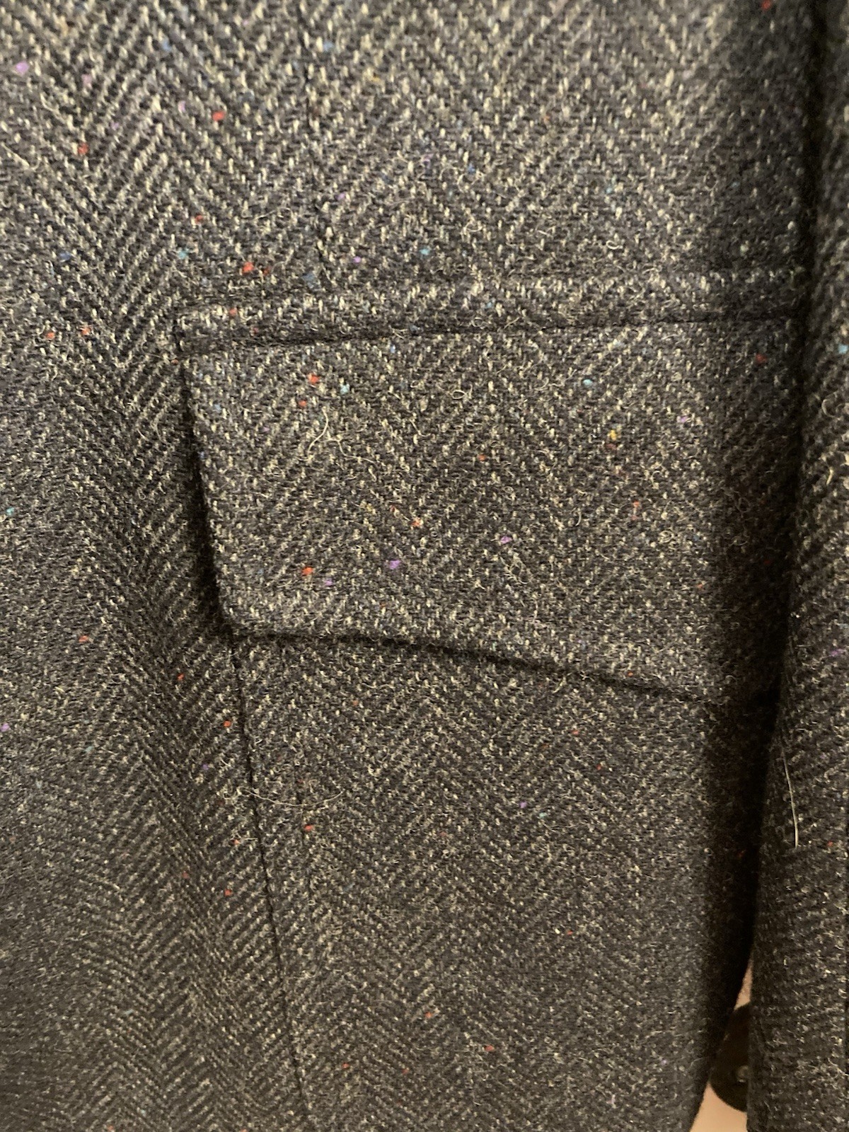 pendleton men’s blue/gray suit jacket 100% virgin… - image 8