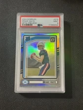 2024 Panini Donruss Drake Maye Rookie Optic Preview Holo Rated Rookie PSA 9