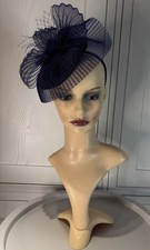 John Lewis Navy Fascinator Mother of Bride Groom Wedding Guest Races Event Party