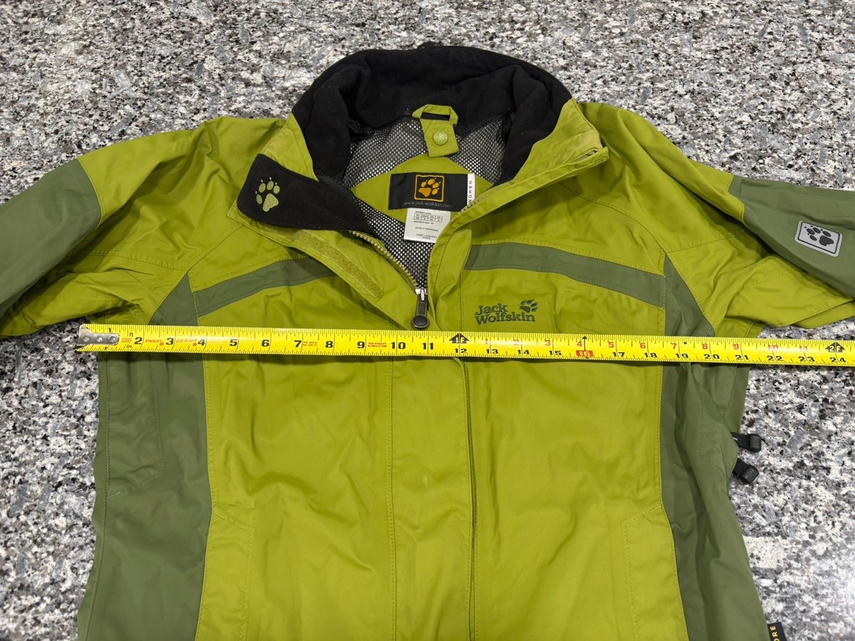JACK WOLFSKIN TEXAPORE Women's Jacket Size XS Green Mesh Lined