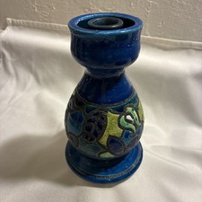 Aldo Londi Bitossi Rosenthal Netter Mid Century Modern Italian Pottery Candle