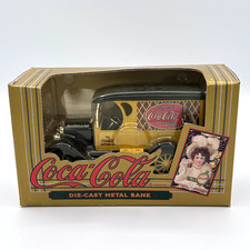 Vintage Coca-Cola die cast metal model truck bank NIB ERTL 1993 Collectible