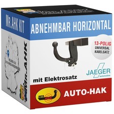 AutoHak Anhängerkupplung abnehmbar für Peugeot 206 98-03 mit 13pol Elektrosatz