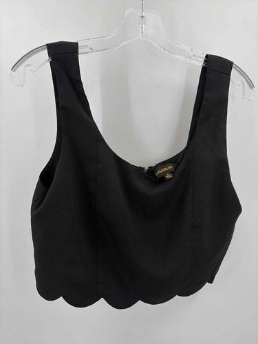 Sugarlips Black Size Medium Cropped Tank Top