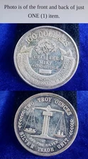 Rare Crabtree Mint Trade Unit $100 Paradise California 2 Oz 999 Silver Round
