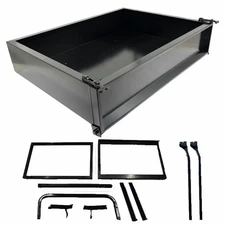 Club Car Precedent Golf Cart Black Steel Utility Cargo Box with Brackets