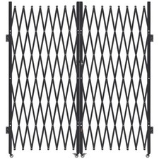 VEVOR Double Folding Security Gate Lockable Scissor Gate 155.12 x 86.81 in WxH