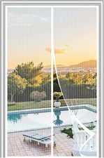 Magnetic Screen Door Mesh Fits 36" x 82" Door -Curtain Size38x84 Works for Patio