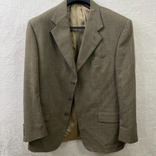 Monsieur by Givenchy Mens Sport Coat 44R Brown 3 Button Unvented