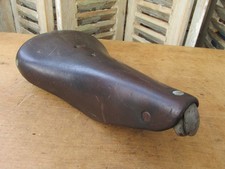 IDEALE CYCLO TOURISTE ANCIEN SELLE CUIR VELO RANDONNEUSE LEATHER BICYCLE SADDLE