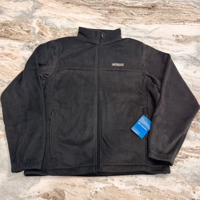 NWT Columbia Mount Grant Men's Full Zip Fleece Jacket  Black Large