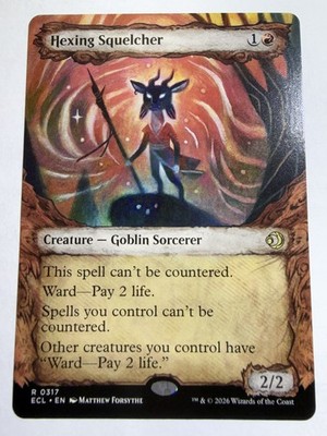 Hexing Squelcher Showcase - ECL 0317 NM - MTG Magic