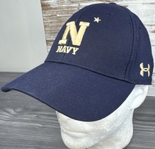 Navy Midshipmen Under Armour Hat Blue Strapback Beat Army On Back NCAA Cap