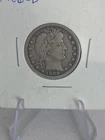 1906-D Barber Quarter Dollar.  90% Silver Coin Very Good Condition