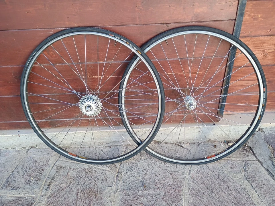No reserve Vintage Ruote Mavic Ma40 36h Campagnolo C Record 6v Wheels Clinchers - Immagine 4 di 4