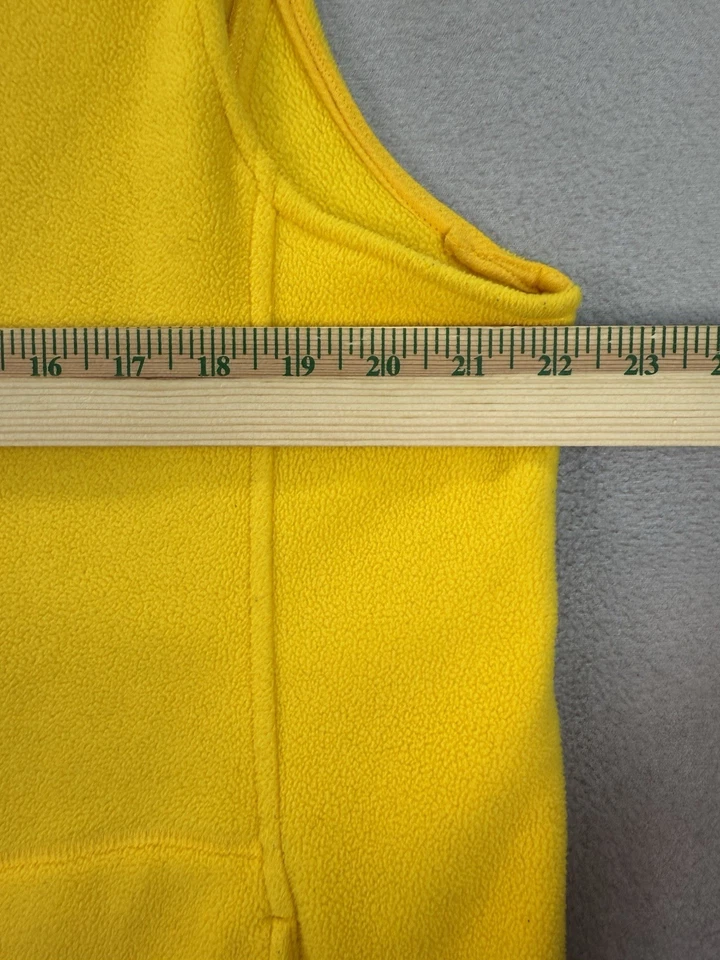 Coldwater Creek Mujer Pequeña Talla XL Amarillo Polar Cremallera Completa Exterior Chaleco Chaqueta Foto 4 de 4