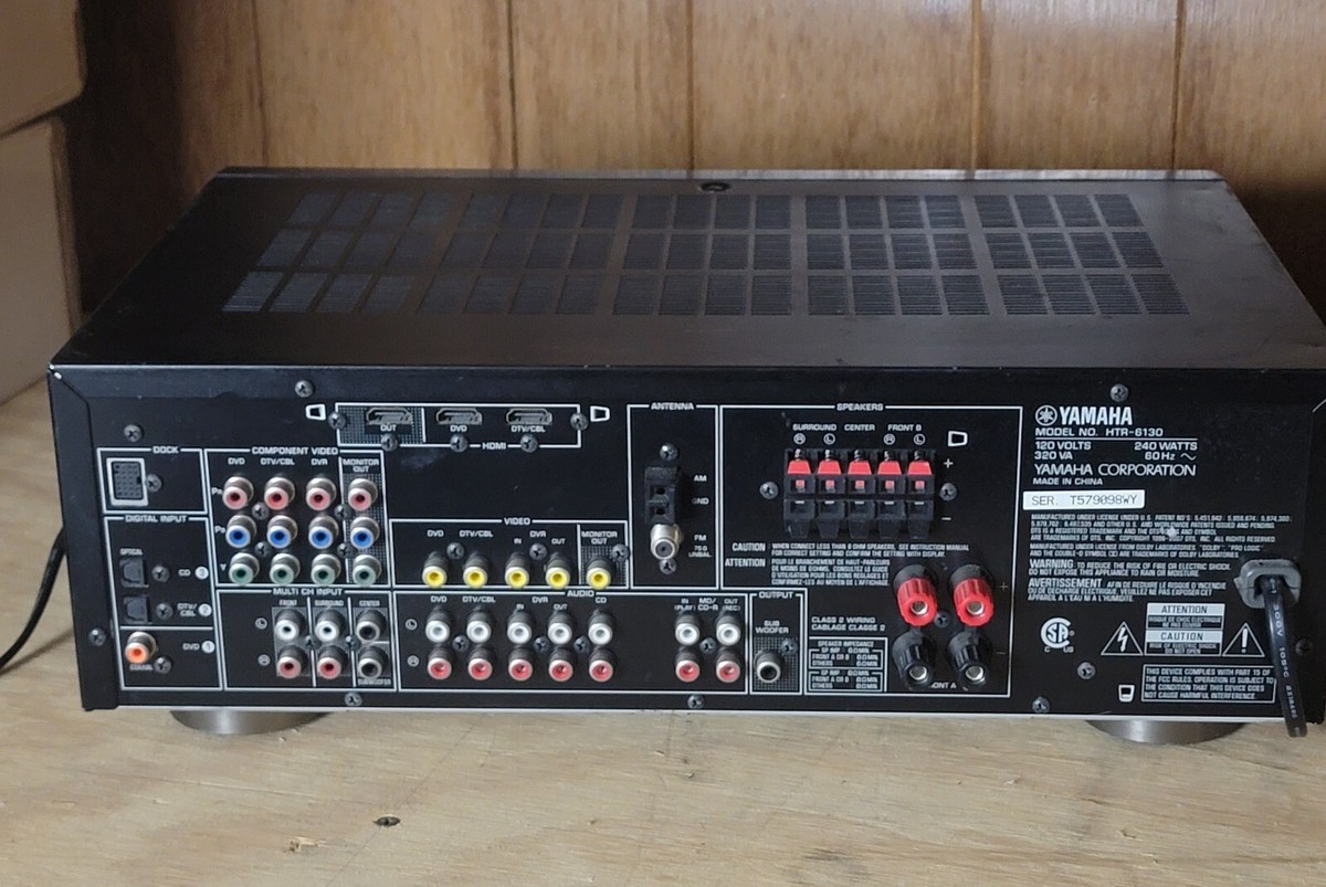 Yamaha HTR-6130 5.1 Natural Surround Sound A/V Receiver (no remote