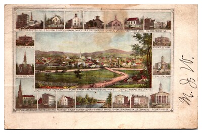 1907 Old Views of York, Multiple Scenes and Buildings, York, PA Postcard