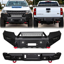 Vijay For 2015-2022 Chevy Colorado Steel Frontrear Bumper Wwinch Platelights Vijay For 2015-2022 Chevy Colorado Steel Frontrear Bumper Wwinch Platelights