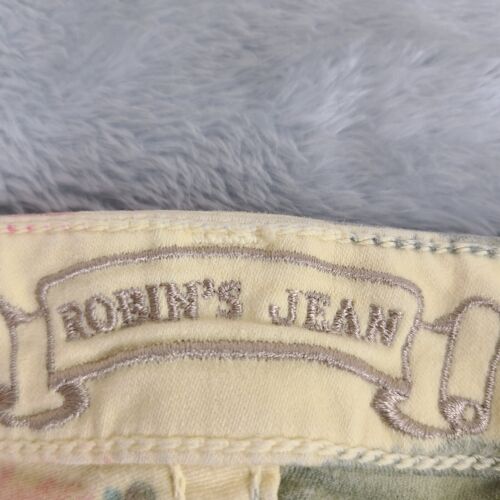 ROBIN'S JEAN sz 32 Jane Snake Print Tie Dye Shimmer Skinny Jeans Style#SP8985GLD - Picture 4 of 15