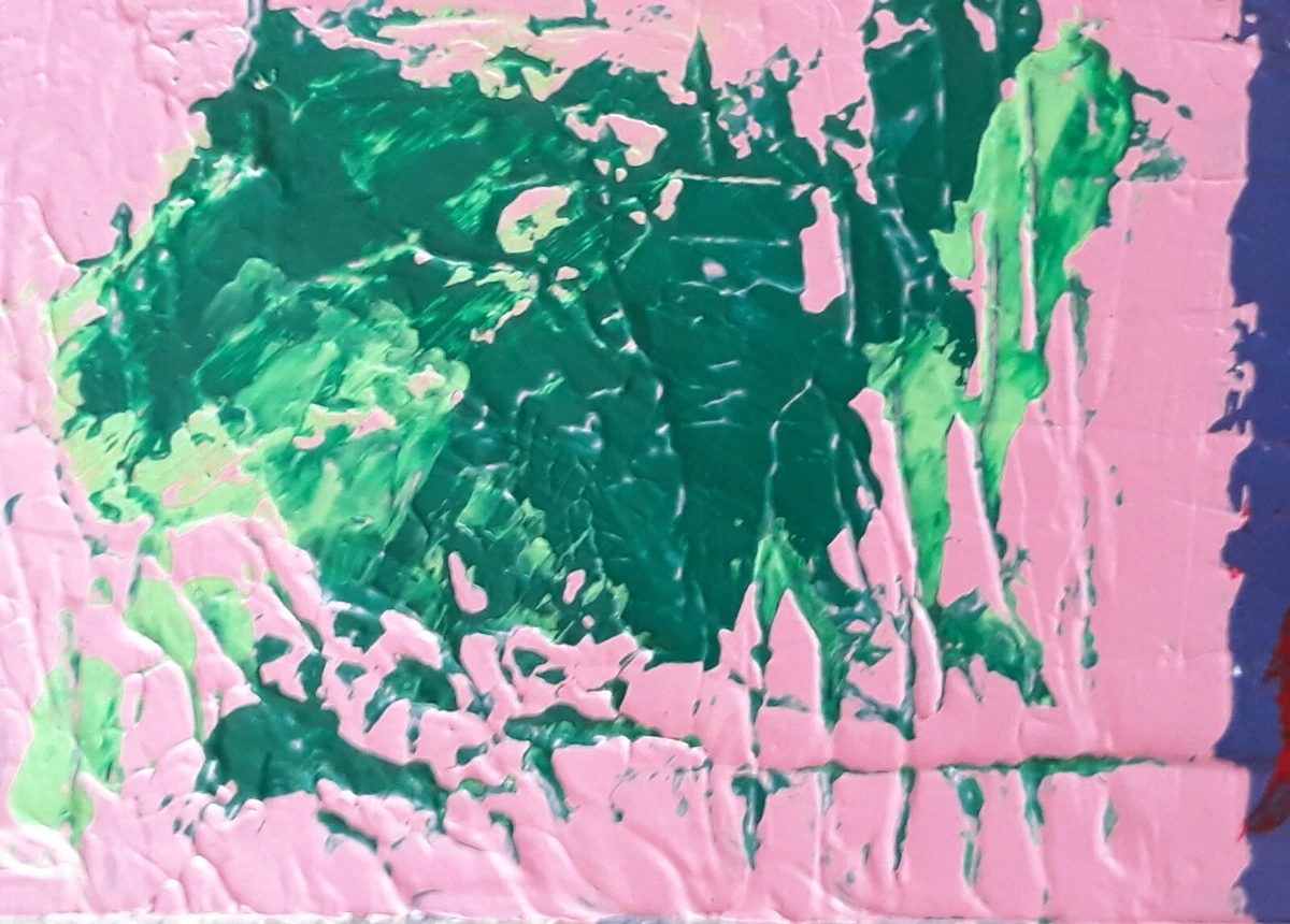 Cuadro pintura original acrílico sobre tabla. Sin título 44
