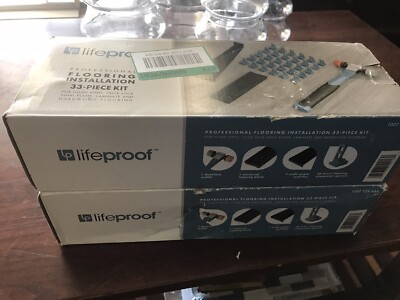 2 Sets New HEAVY DUTY LIFEPROOF laminate 33 Pc Installation Flooring Kit New 