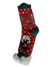 Calze Pantofola Donna Antiscivolo Invernali - Termiche, Con Motivo Animale, Taglia Unica 35-41, Per Natale - Foto 2