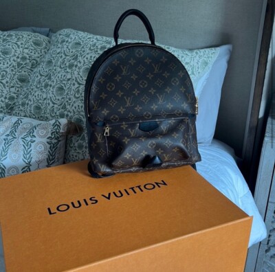 Best05 LOUIS VUITTON Palm Springs Backpack MM Rucksack M41561 FL4127 YQ08872 Louis Vuitton Palm Springs Backpack MM Brown Canvas Monogram  main image 3