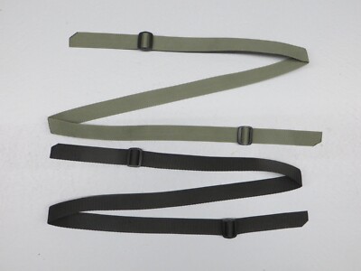 US MADE 1 inch OD Green or Black Rifle Silent Sling Carry Strap