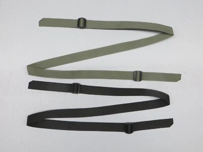 INDIAN CREEK TRADING CO. US MADE 1 inch OD Green or Black Rifle Silent Sling Carry Strap