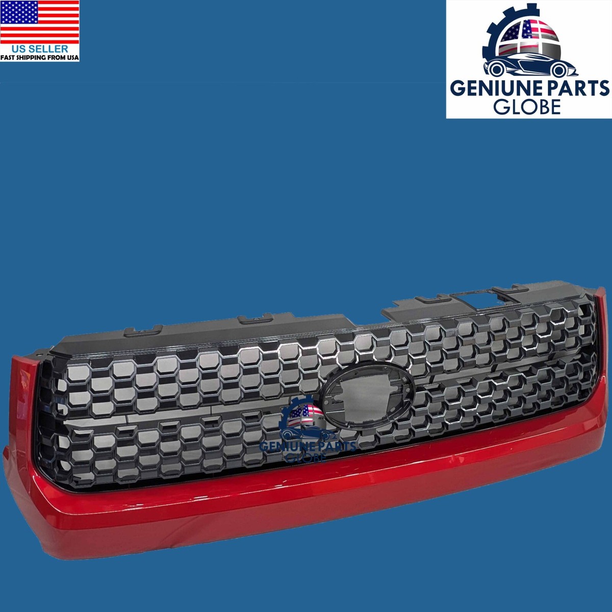GENUINE OEM TOYOTA 18-21 TUNDRA PLATINUM BARCELONA RED 3R3 GRILLE