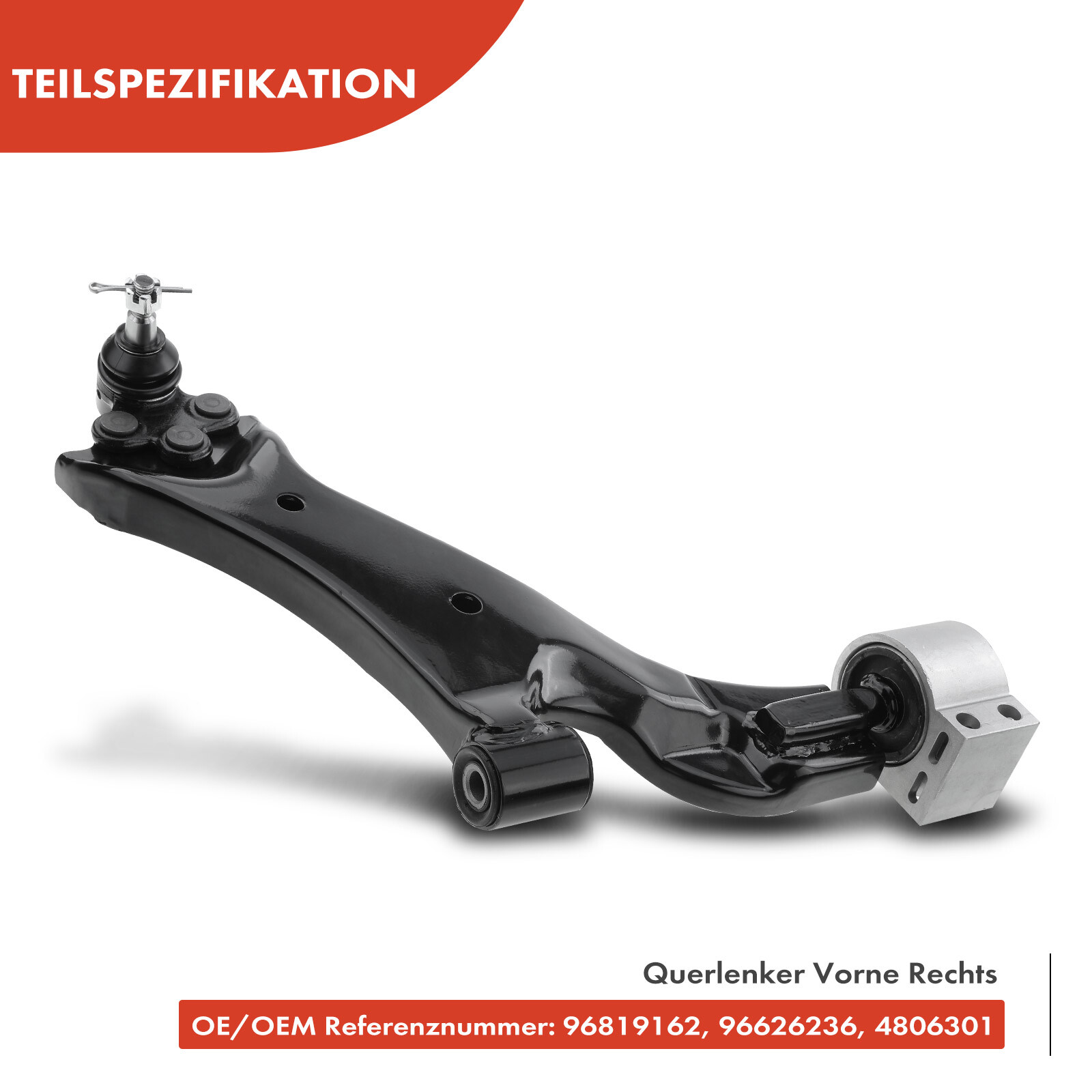 Frankberg Lot De 2 Triangles De Suspension Avant Bas – Compatible Opel Antara L07 & Chevrolet Captiva C100/C140, Réf. RK620661 / RK621490