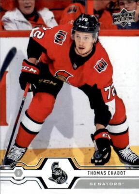2019-20 Upper Deck Series 1 #39 Thomas Chabot - Ottawa Senators