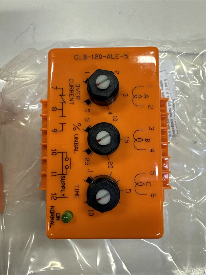 ATC CLB-120-ALE-5 3 Phase Over Current Relay Diversified Electronics LRG QTY - Image 2 of 3