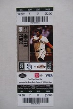 SAN FRANCISCO GIANTS VS SAN DIEGO PADRES 4/29/2017 FULL TICKET ~ HUNTER PENCE