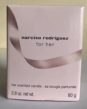 NARCISO RODRIGUEZ SCENTED CANDLE 2.8 OZ /80G BOXED FOR HER