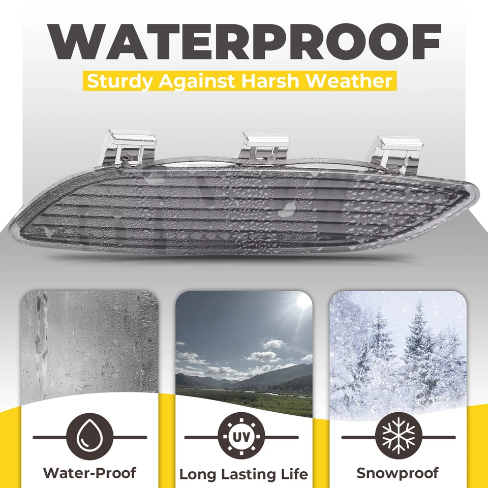 Reflector de luces de señalización laterales de parachoques para BMW M3 E90 E92 E93 2008-2013 63147839043 Foto 4 de 4