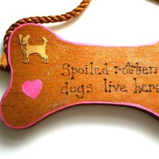 Wooden Chihuahua Plaque Sign
