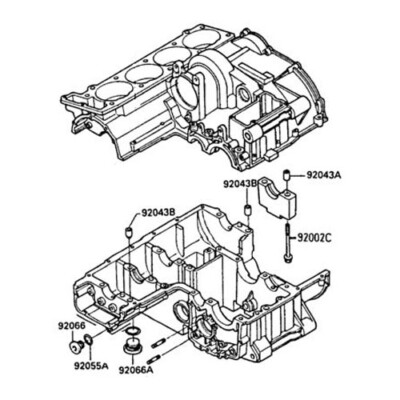 かずかず KAWASAKI ZX GPZ 1000 RX NINJA 1986-88 Komplettmotor Inbus Rostfrei