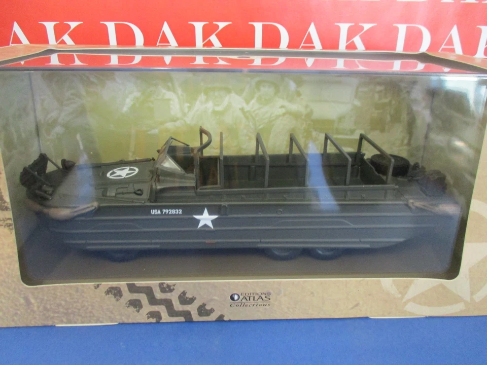 Die cast 1/43 Modellino Camion Anfibio Truck GMC DUKW 353 US Army by Atlas - Immagine 4 di 4
