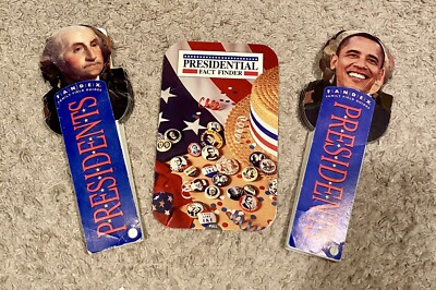 2 Presidents Fandex & 1991 Presidential Fact Finder Pull Out. | eBay