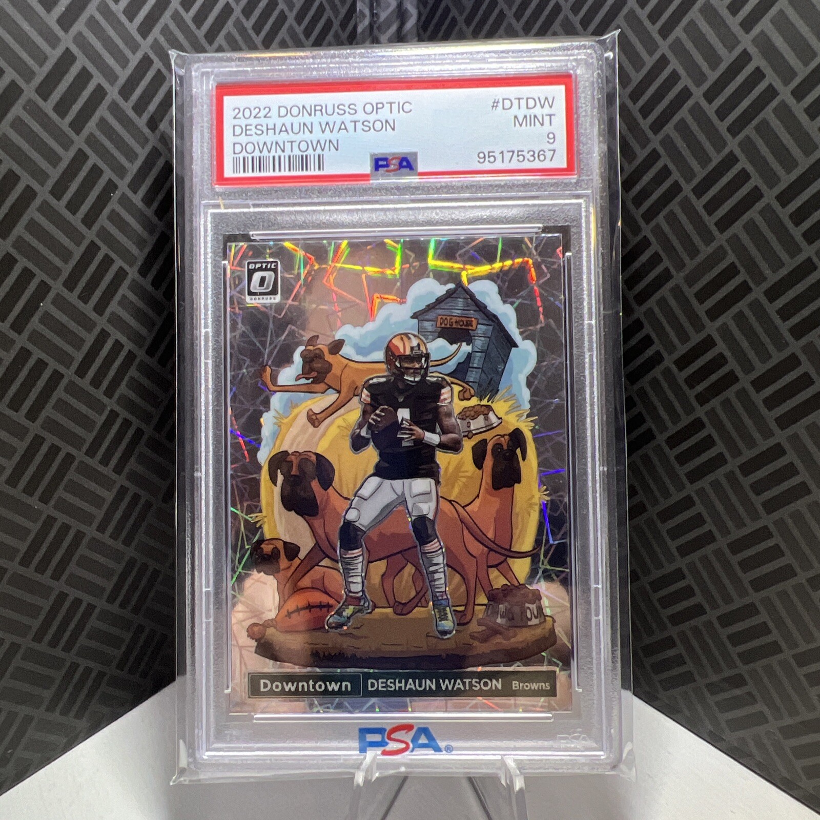 2022 Panini Donruss Optic - Downtown #DT-DW Deshaun Watson PSA 9