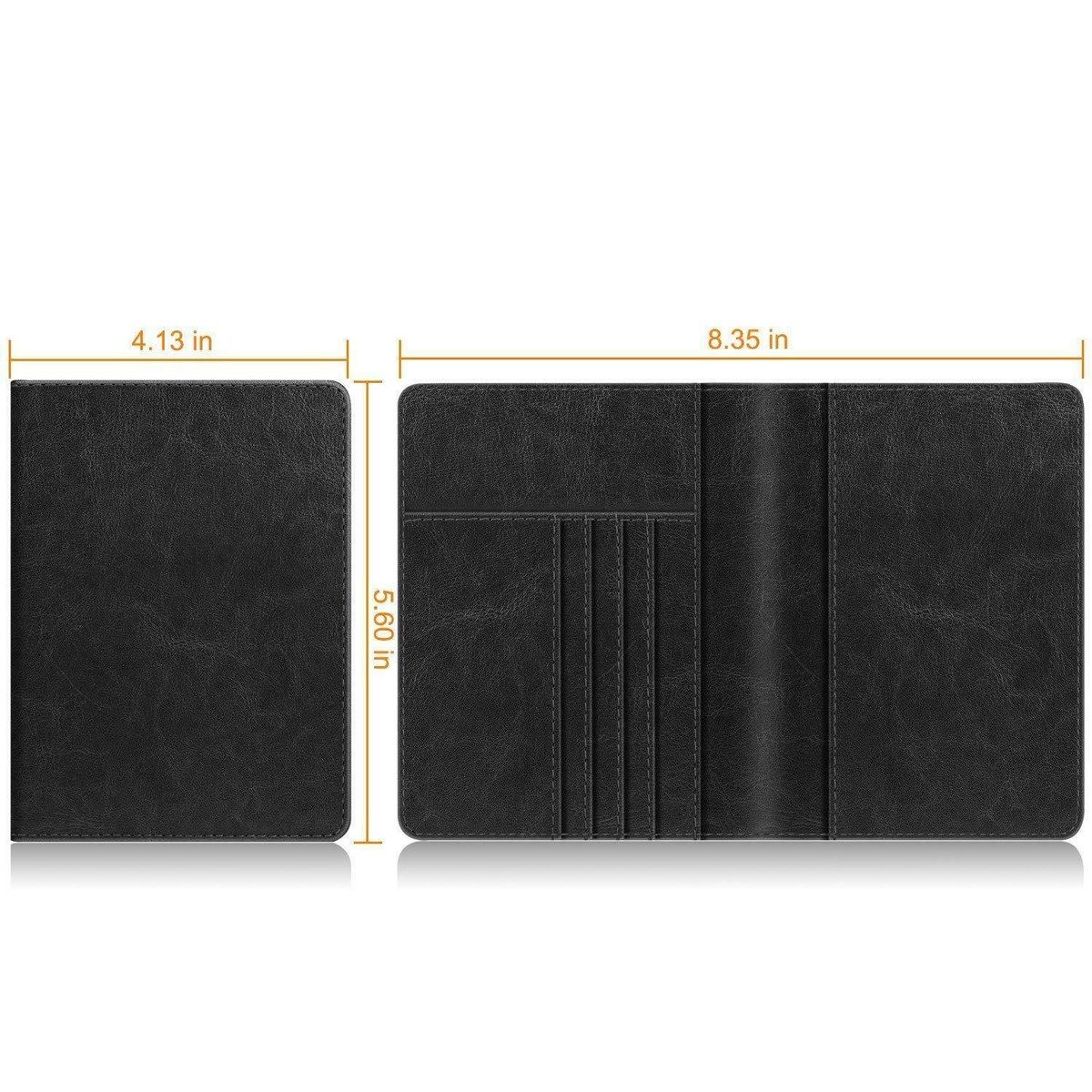 Fintie Paspoortbeschermhoes, Premium Kunstlederen Paspoorthoes Met RFID Blokkering Voor Vaccinatiepaspoort Creditcards Identiteitskaart En Reisdocumenten Vintage Blauw 669777559