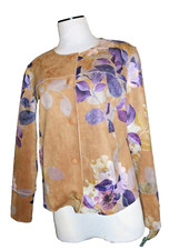 Chico's gorgeous floral ladies blazer/suit jacket size 1/8-10