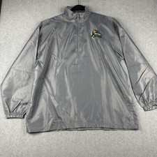 Team USA Jacket Mens XL Olympic Road To Rio Windbreaker Gray 1/4 Zip Lightweight
