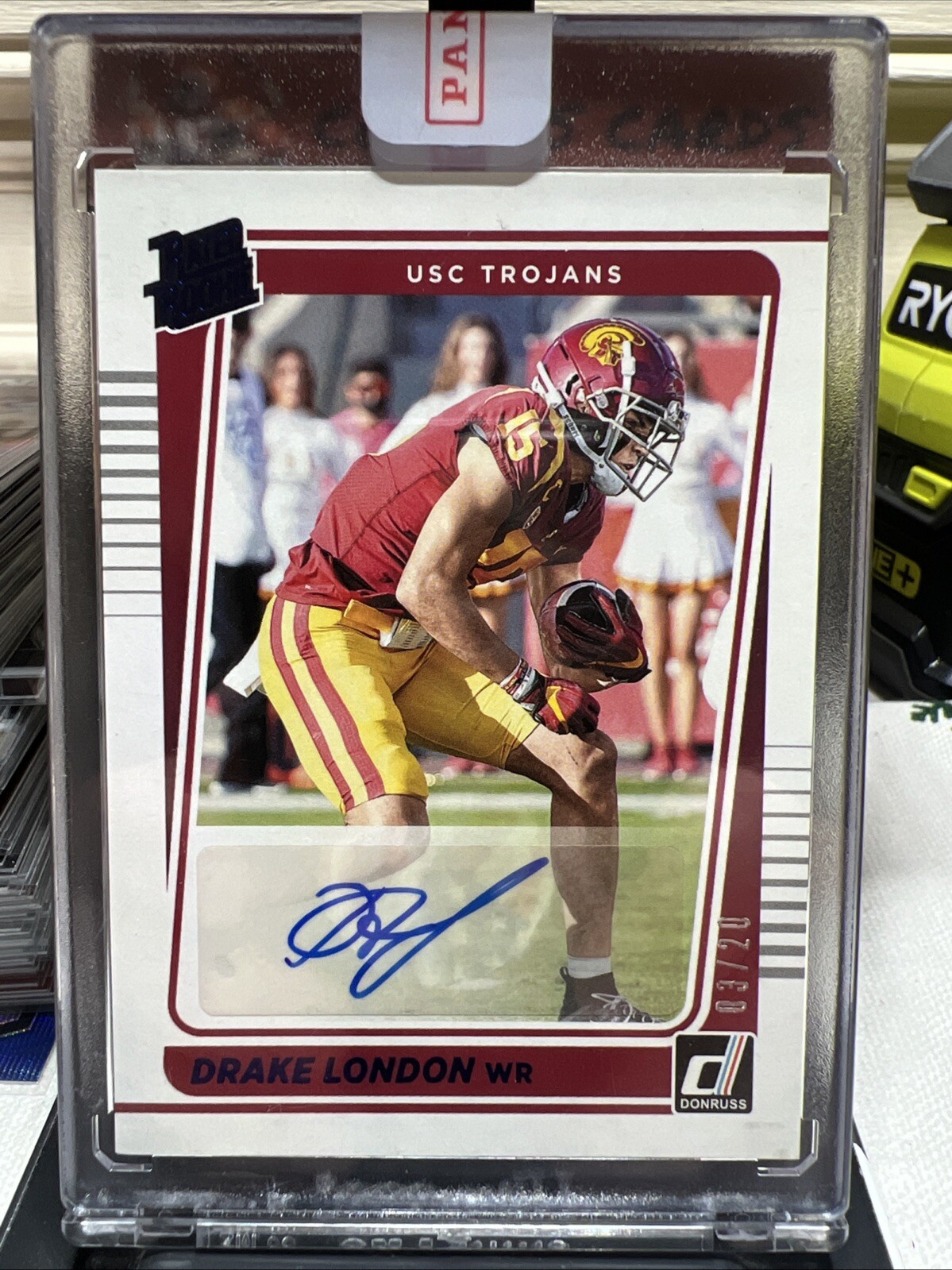 Drake London Panini Chronicles Draft Picks Donruss Rated Rookie Autographs #RRDLO Base